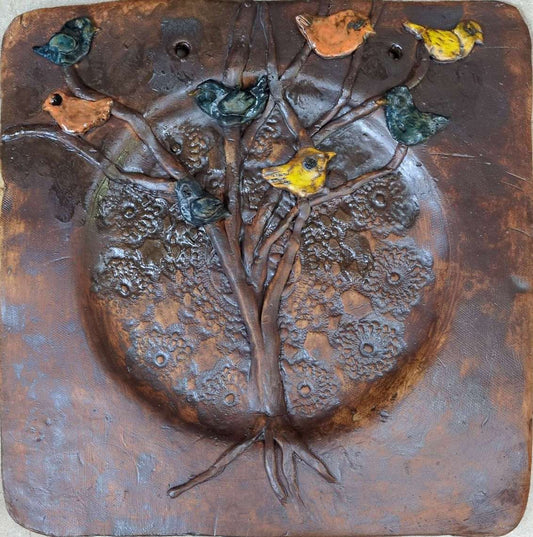 Garden Art (Tree With Birds) - Marge Davey
