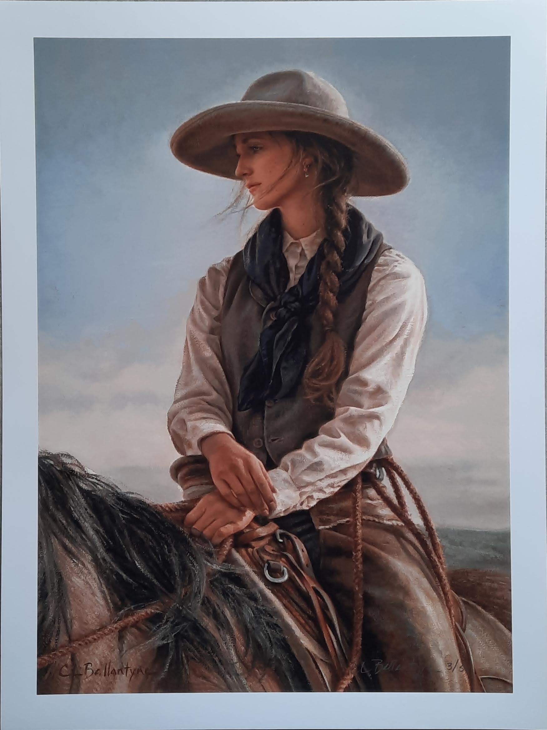 Jessie on the Houlihan Ranch (Giclee on Paper) - Carrie Ballantyne