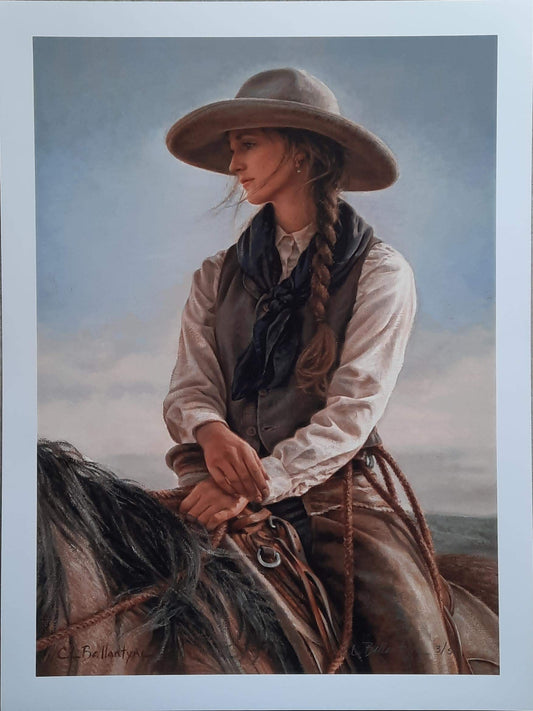 Jessie on the Houlihan Ranch (Giclee on Paper) - Carrie Ballantyne