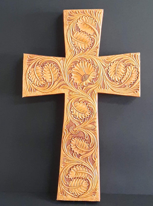 Leather 3 - D Cross - Bill Klutts