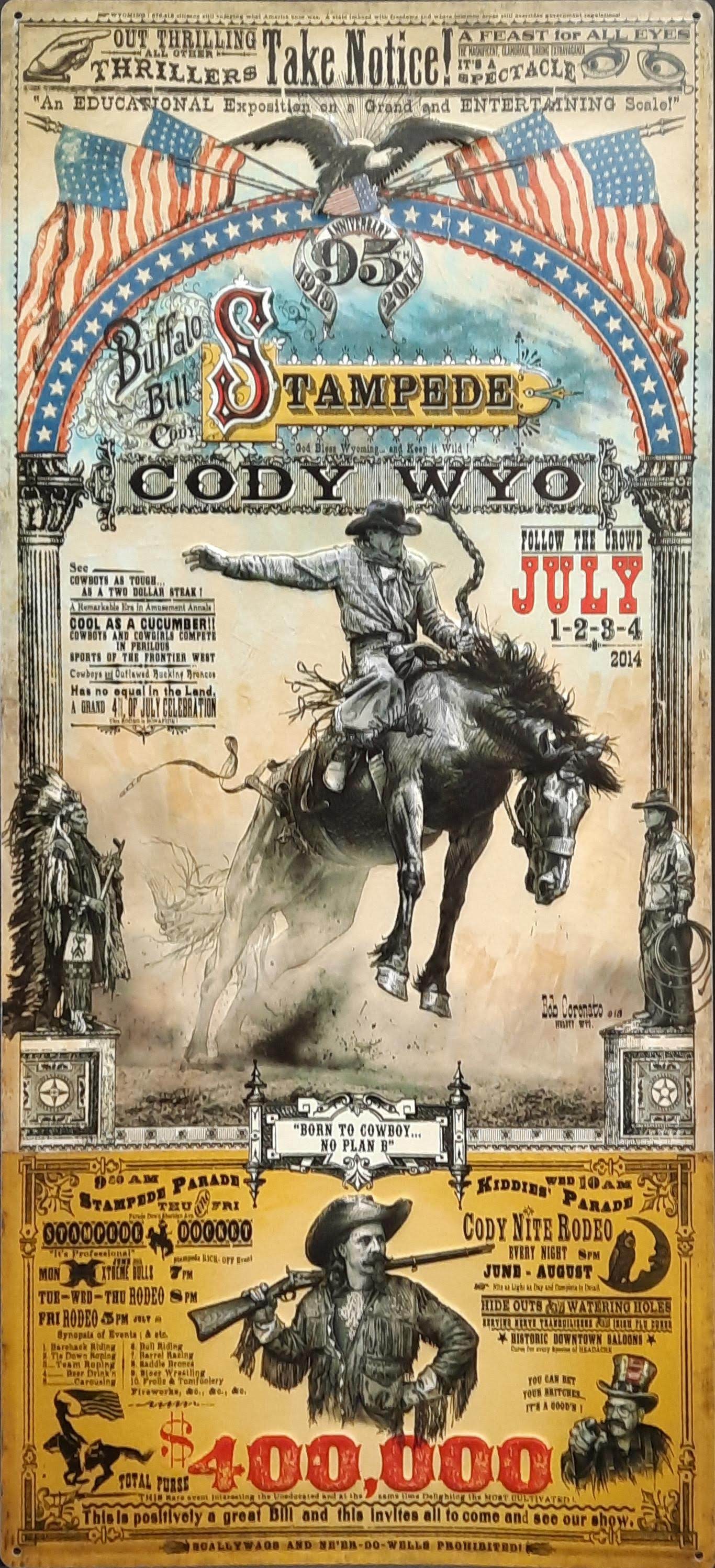 (Metal) Stampede Cody Wyo Rodeo - Bob Coronato