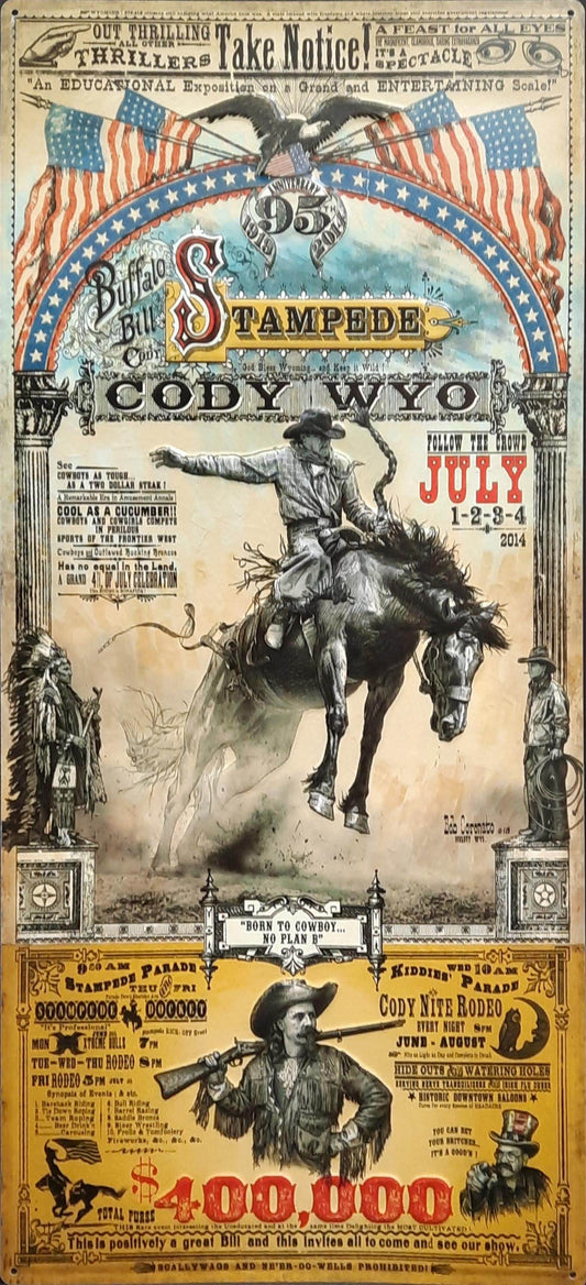 (Metal) Stampede Cody Wyo Rodeo - Bob Coronato