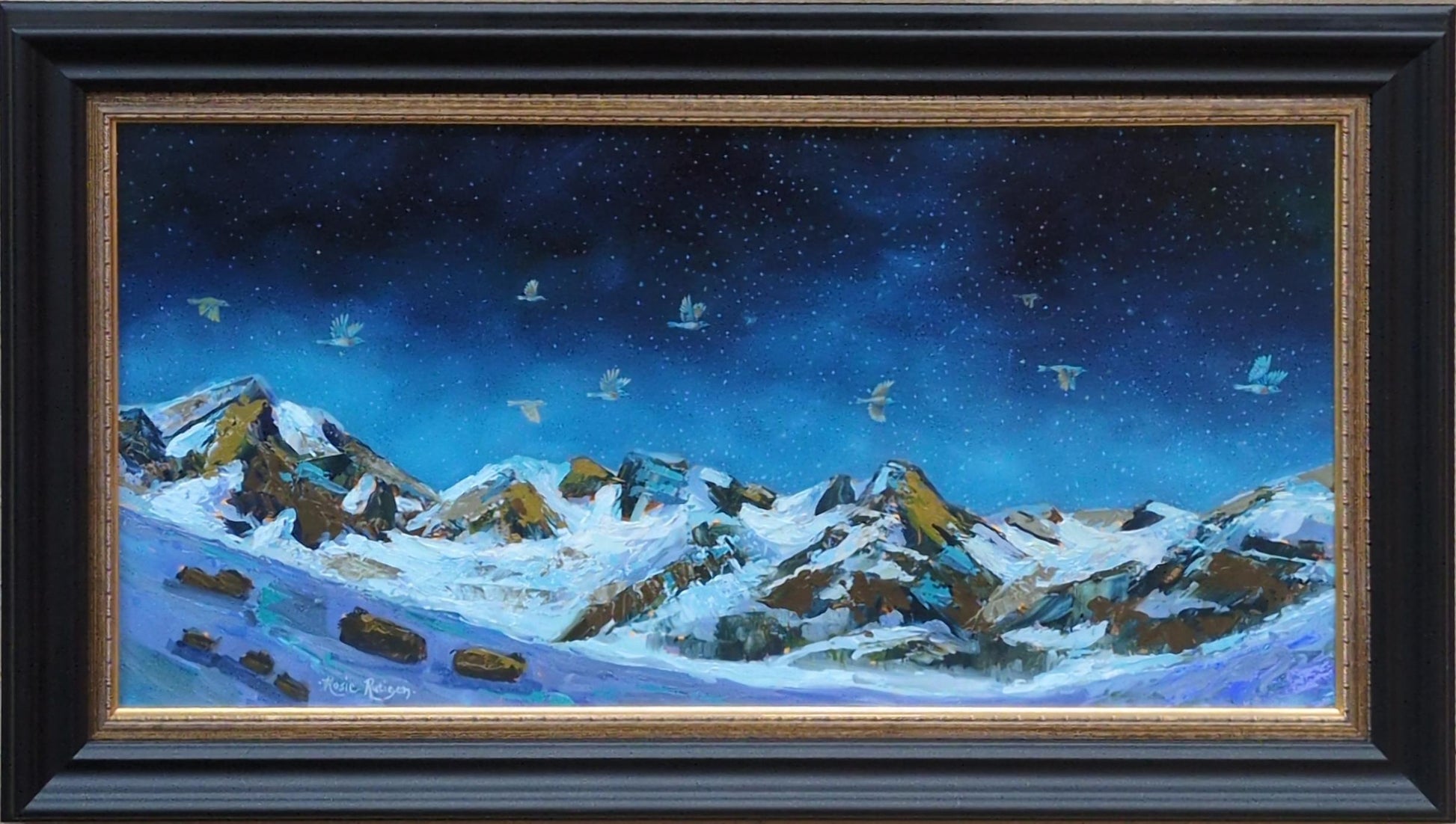 Migrating Lazuli Buntings - over the Cirque - Rosie Ratigan
