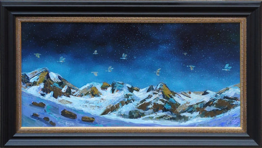 Migrating Lazuli Buntings - over the Cirque - Rosie Ratigan