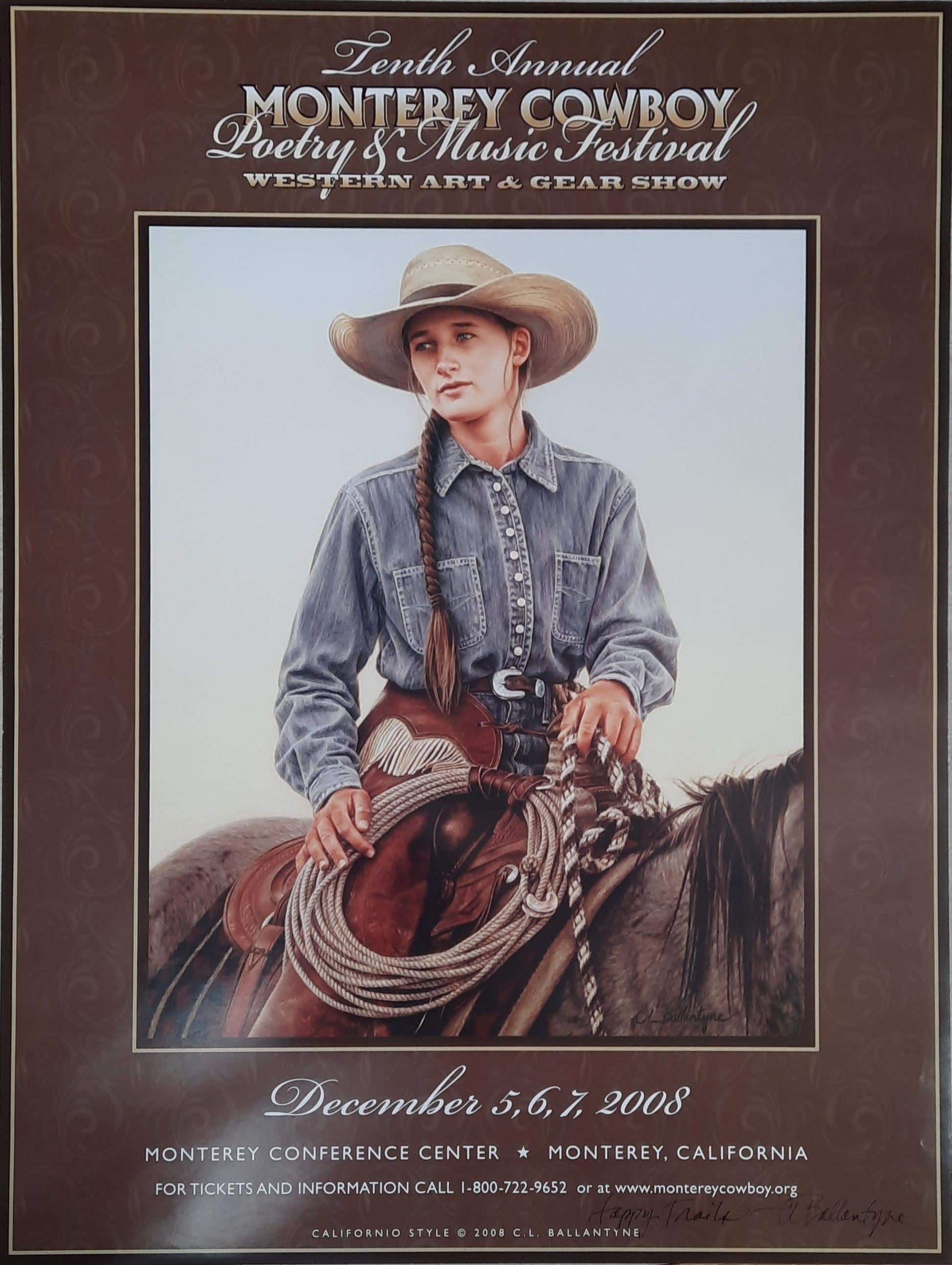 Monterey Cowboy Poster (Girl) - Carrie Ballantyne