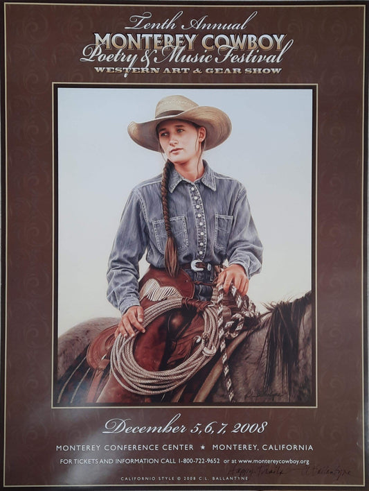 Monterey Cowboy Poster (Girl) - Carrie Ballantyne