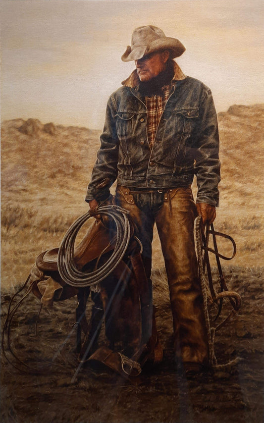 Morris McCarty Working Cowboy (Giclee on Canvas) - Carrie Ballantyne
