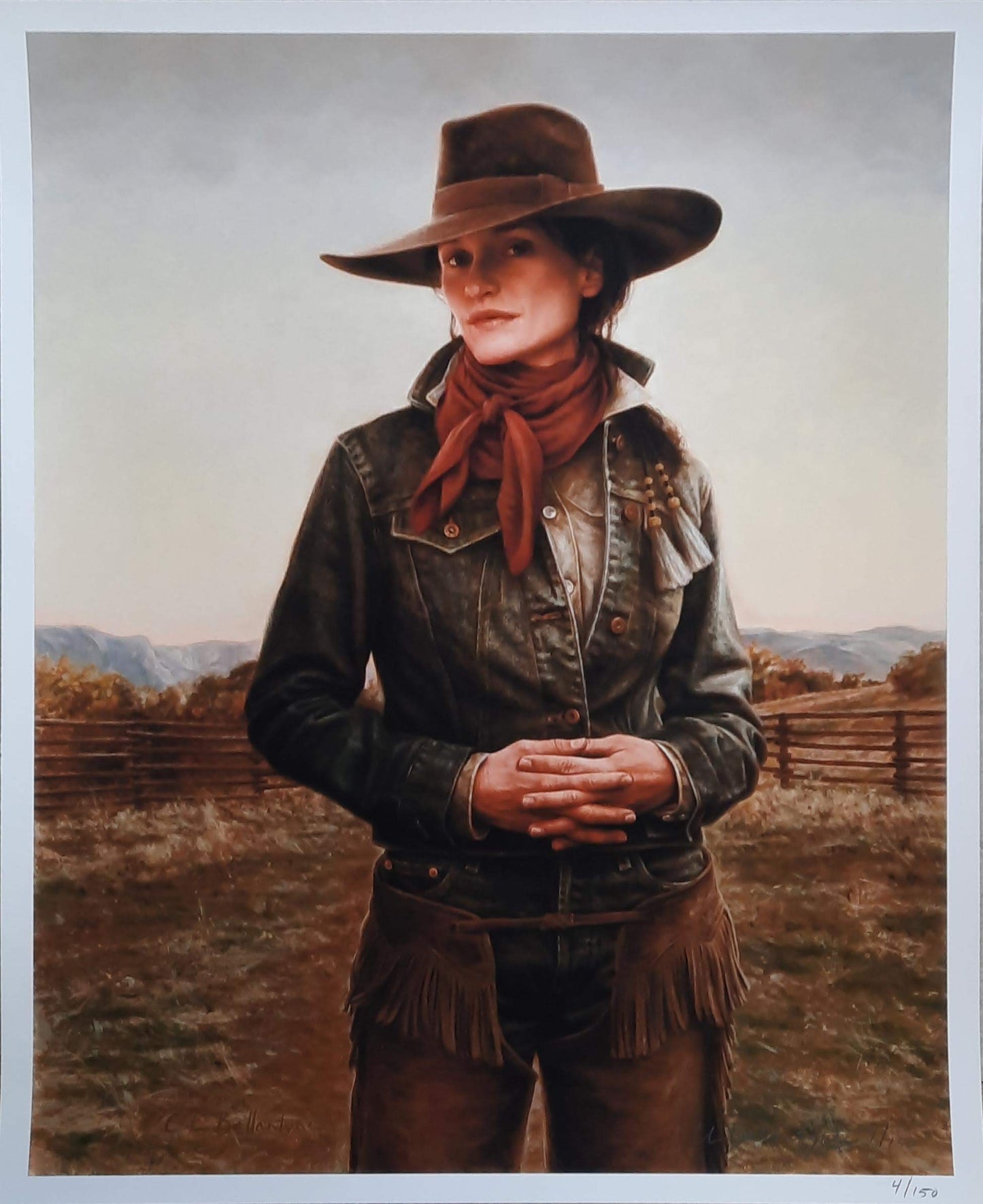 North Country Cowgirl (Giclee on Canvas) - Carrie Ballantyne