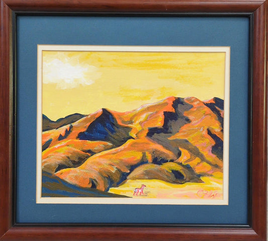 Yellow sky, Orange hills and Pink Goat - Charlie Walter