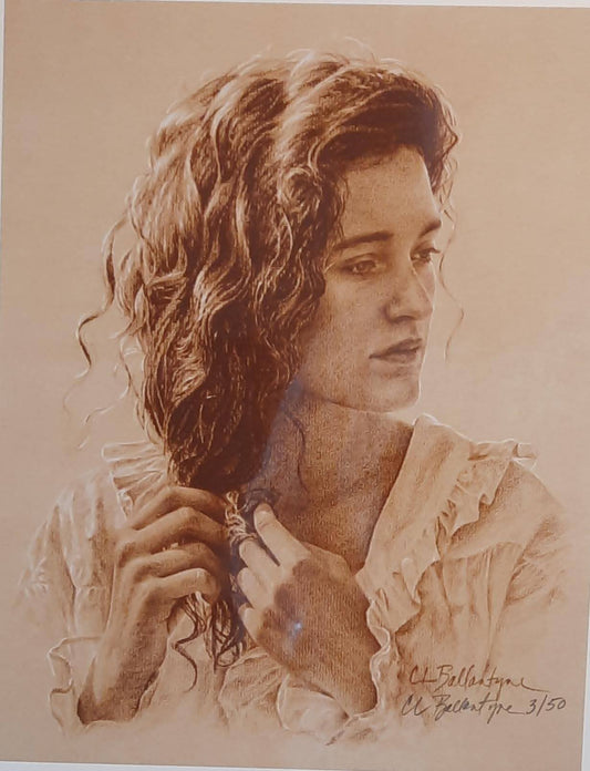 Young Woman in Sienna (Giclee on Paper) - Carrie Ballantyne