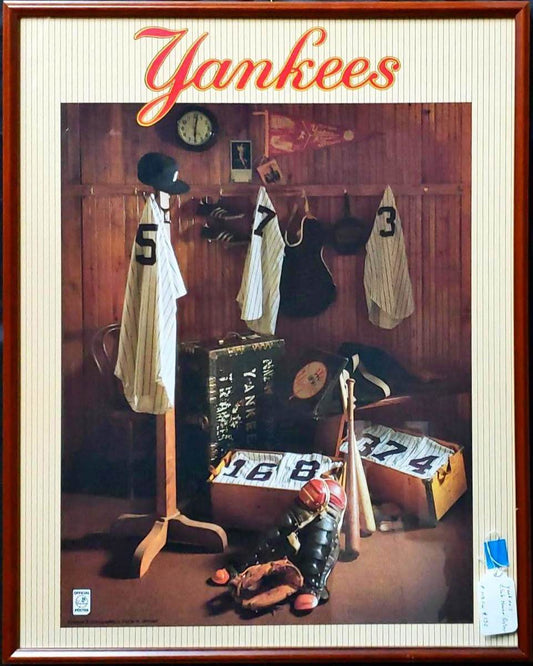 Collectible Yankee Lockeroom Poster - Expressions Art Gallery & Framing LLC