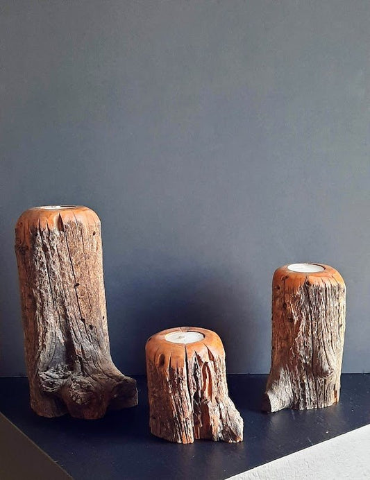 Pillar Candle Holders - Set of 3 - Randy Rowland