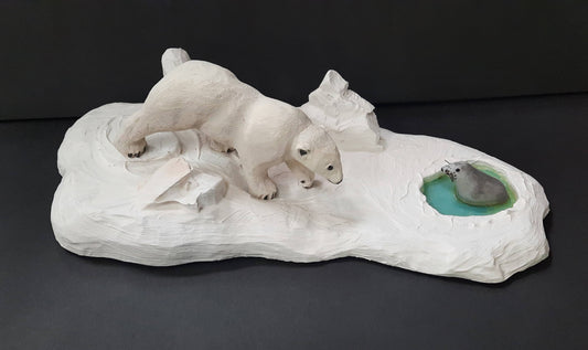 Polar Bear and Seal - Roger Haight